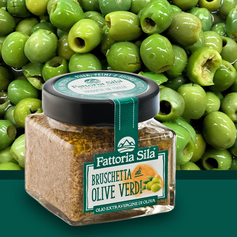 Bruschetta di olive verdi